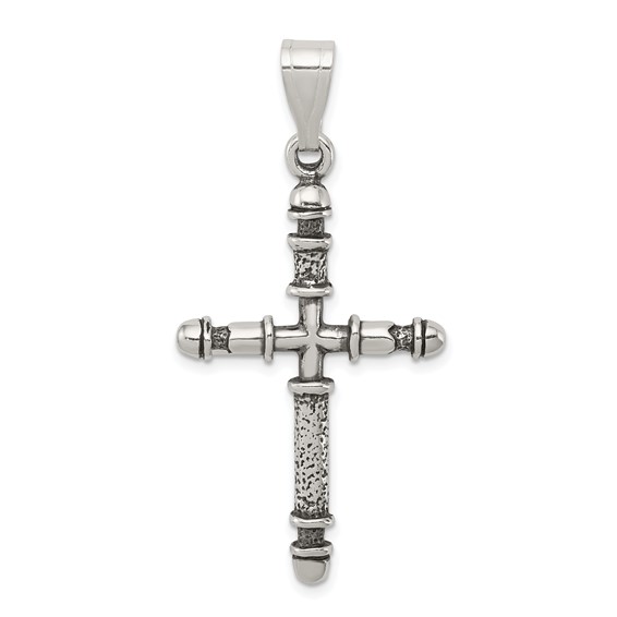 Sterling Silver Antiqued Cross Pendant