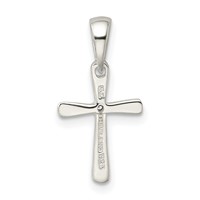 Sterling Silver CZ Cross Pendant view 4