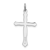 Sterling Silver Platinum-plated and Vermeil Cross Pendant view 4