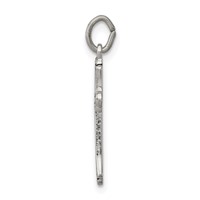 Sterling Silver Antiqued Cross Charm view 2