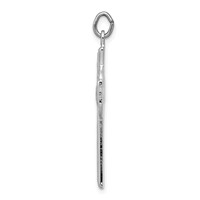 Sterling Silver Platinum-plated Celtic Cross Pendant view 2
