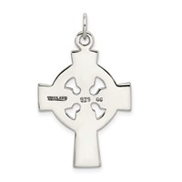 Sterling Silver Antiqued Celtic Cross Charm view 4