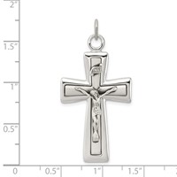 Sterling Silver Inri Crucifix Pendant view 3