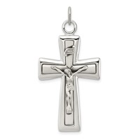 Sterling Silver Inri Crucifix Pendant view 1