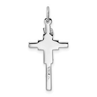 Sterling Silver Platinum-plated & Vermeil Inri Crucifix Charm view 4