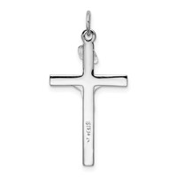Sterling Silver Platinum-plated & Vermeil Inri Crucifix Charm view 4