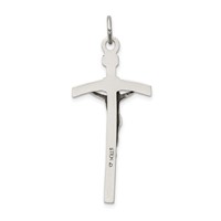 Sterling Silver Antiqued Crucifix Pendant view 4