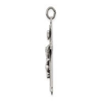 Sterling Silver Antiqued Crucifix Pendant view 2