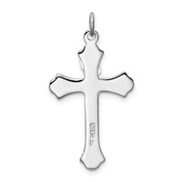 Sterling Silver Platinum-plated & Vermeil Crucifix Pendant view 4