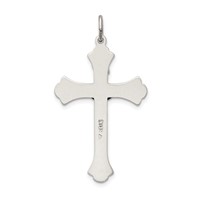 Sterling Silver Antiqued Inri Crucifix Pendant view 4