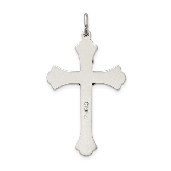 Sterling Silver Antiqued INRI Crucifix Pendant