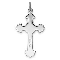 Sterling Silver Platinum-plated & Vermeil Inri Crucifix Charm view 4