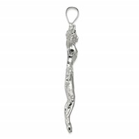 Sterling Silver Corpus (Crucified Christ) Pendant view 2