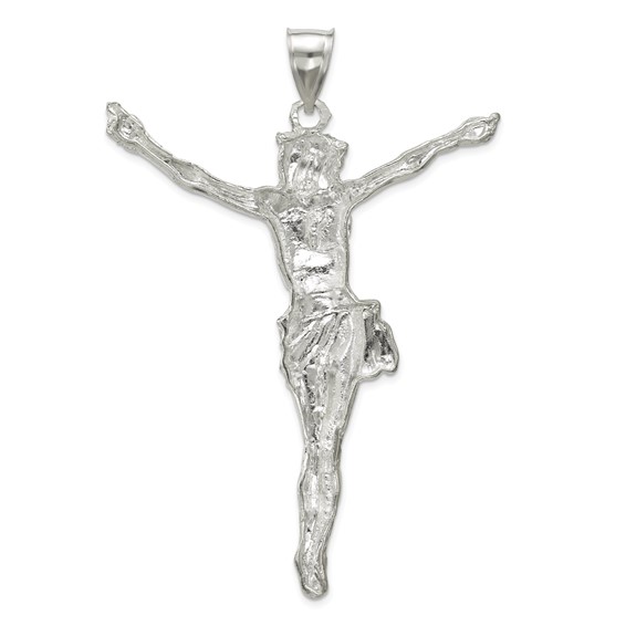 Sterling Silver Corpus (Crucified Christ) Pendant