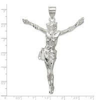 Sterling Silver Corpus (Crucified Christ) Pendant view 3
