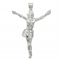 Sterling Silver Corpus (Crucified Christ) Pendant view 1