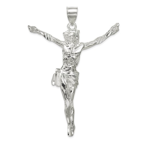 Sterling Silver Corpus (Crucified Christ) Pendant