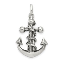 Sterling Silver Antiqued Cross Pendant view 1