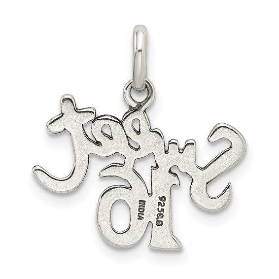 Sterling Silver Sweet 16 Charm