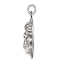 Sterling Silver Antiqued Ecce Homo Medal view 2