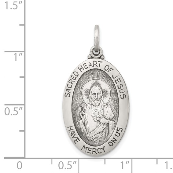 Sterling Silver Sacred Heart of Jesus Pendants
