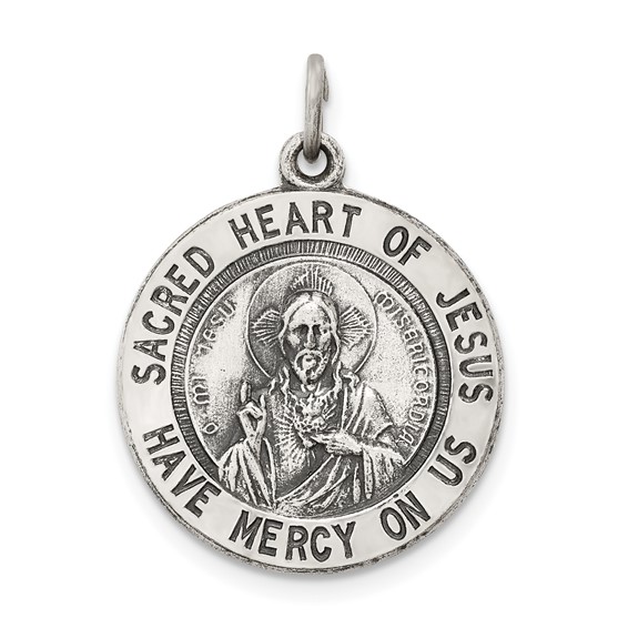 Sterling Silver Sacred Heart of Jesus Pendants