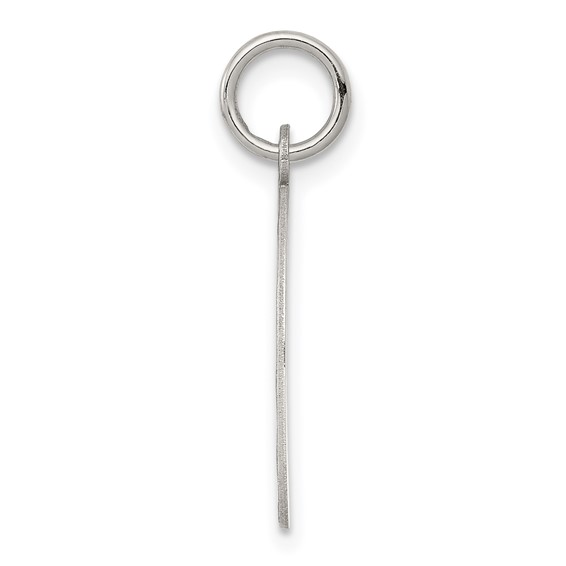 Sterling Silver Rhodium-plated Happy Anniversary Disc Charm