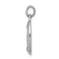 Sterling Silver Platinum-plated Miraculous Medal view 2
