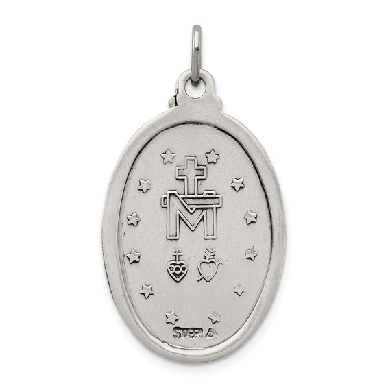 Sterling Silver Antiqued Miraculous Medal