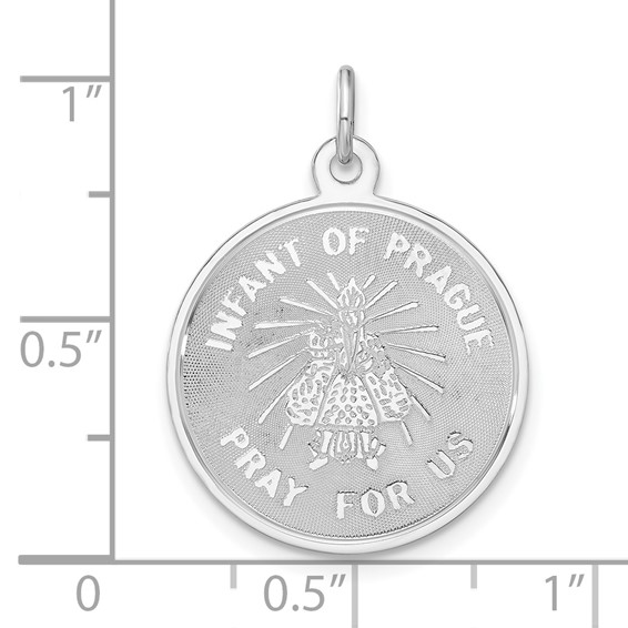 Sterling Silver Infant of Prague Disc