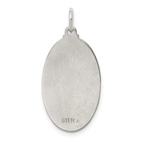 Sterling Silver Platinum-plated & Vermeil St. Christopher Medal view 3