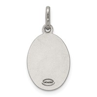 Sterling Silver Antiqued St. Christopher Medal view 4