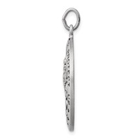 Sterling Silver Antiqued St. Christopher Medal view 2