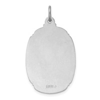 Sterling Silver Platinum-plated St. Christopher Medal view 4