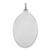 Sterling Silver Platinum-plated St. Anthony Medal view 3