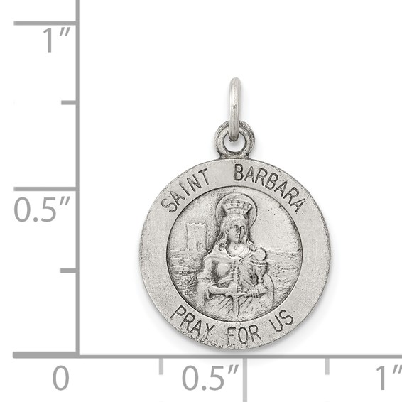 Sterling Silver St. Barbara Pendants