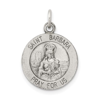 Sterling Silver St. Barbara Pendants