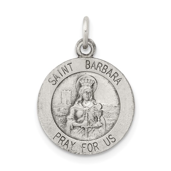 Sterling Silver St. Barbara Pendants