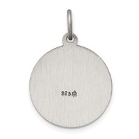 Sterling Silver Antiqued Saint Francis of Assisi Medal view 4