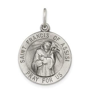 Sterling Silver St. Francis of Assisi Pendants