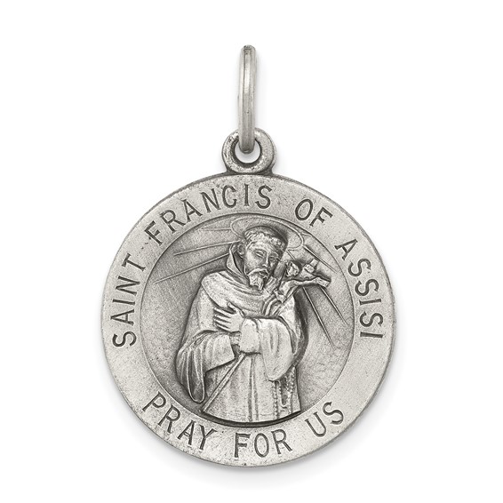 Sterling Silver St. Francis of Assisi Pendants