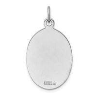 Sterling Silver Platinum-plated Saint Florian Medal view 4