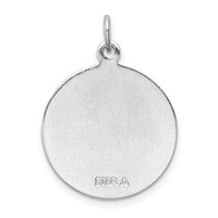 Sterling Silver Platinum-plated Saint Jude Thaddeus Medal view 4