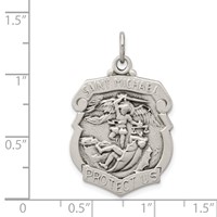 Sterling Silver Antiqued D C St. Michael Badge Medal view 4