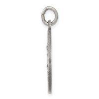 Sterling Silver Antiqued Guardian Angel Medal view 2