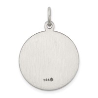 Sterling Silver Antiqued Guardian Angel Medal view 4