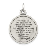 Sterling Silver Antiqued Praying Hands Medal view 4