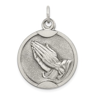 Sterling Silver Praying Hands Pendants