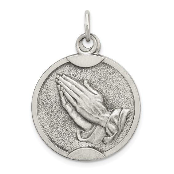 Sterling Silver Praying Hands Pendants