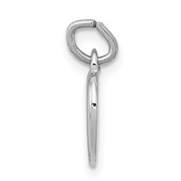 Sterling Silver Platinum-plated & Vermeil Cross in Heart Charm view 2